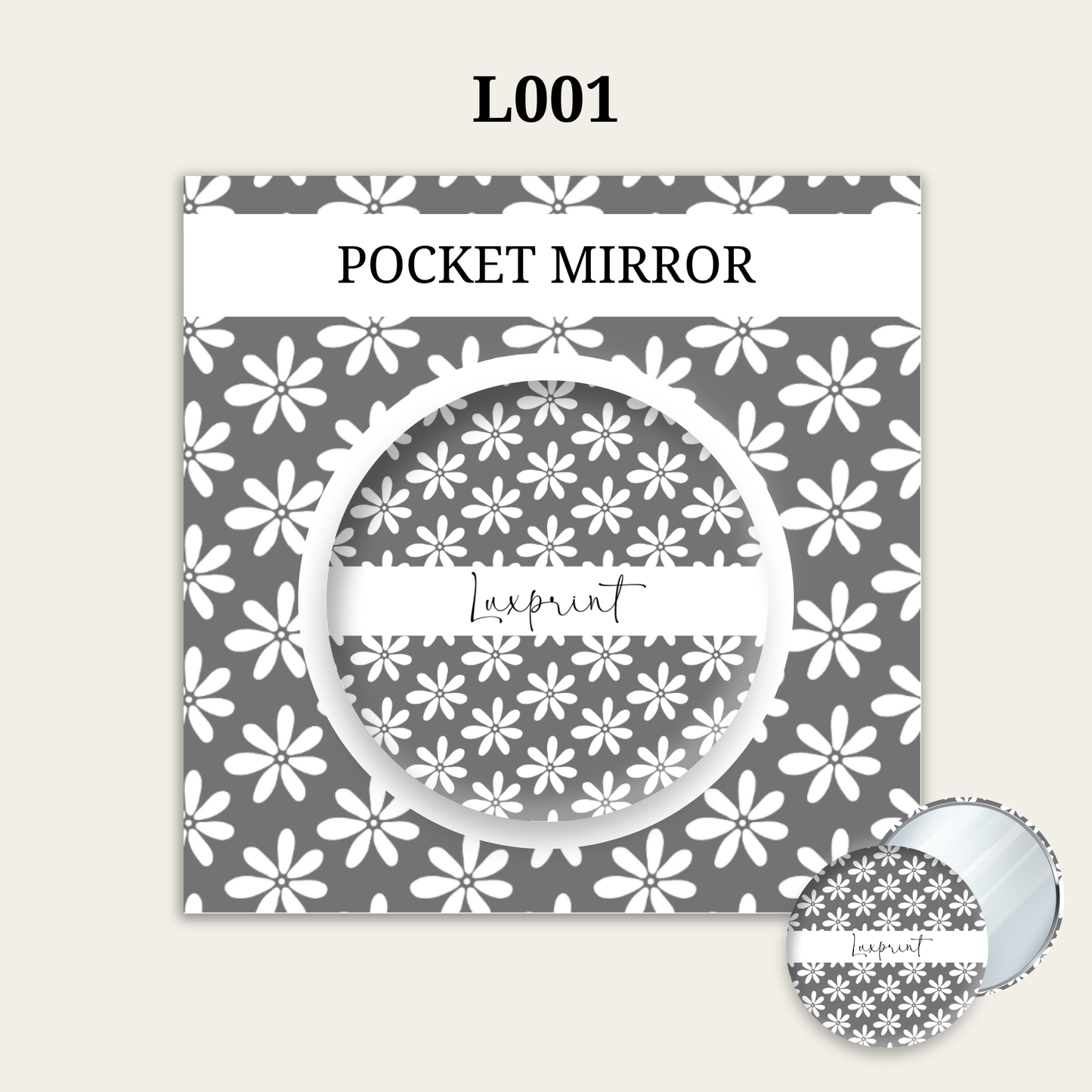 Customized Pocket Mirror | BLACK