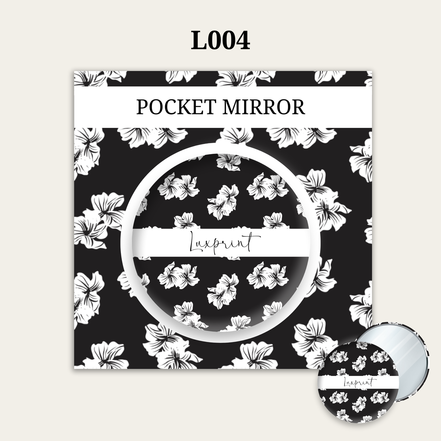 Customized Pocket Mirror | BLACK