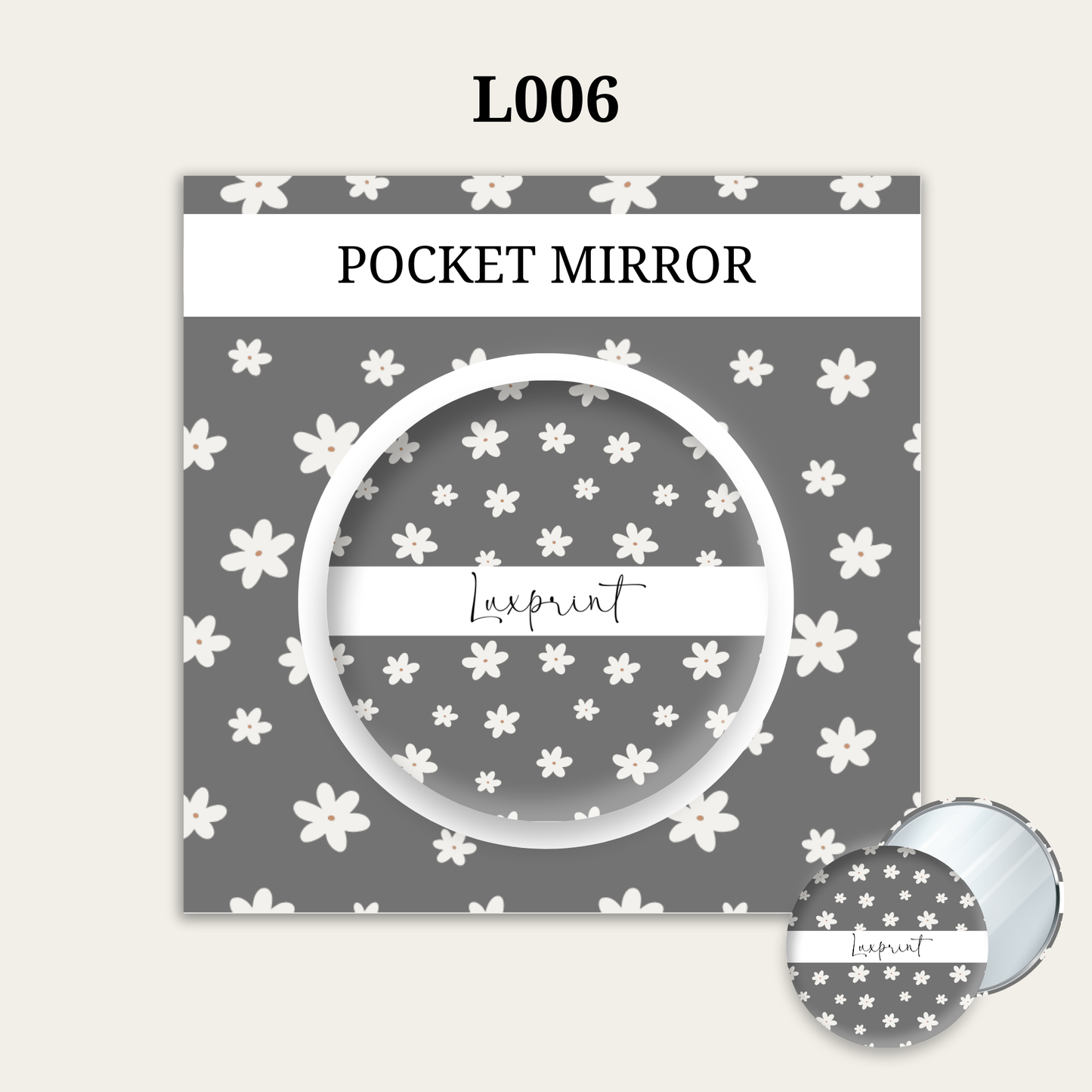 Customized Pocket Mirror | BLACK